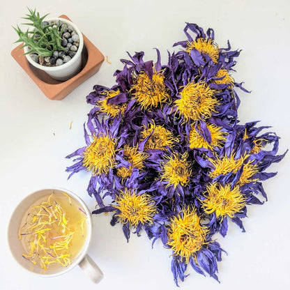 20kg Dried Blue Lotus Flowers - Premium Quality, Organic, for Tea, Bath, Incense, and More | Ceylon Organic-2