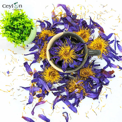 20kg Dried Blue Lotus Flowers - Premium Quality, Organic, for Tea, Bath, Incense, and More | Ceylon Organic-4